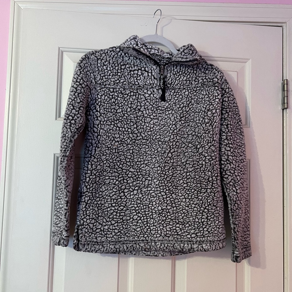Girls Boxer Craft Sherpa half zip pullover